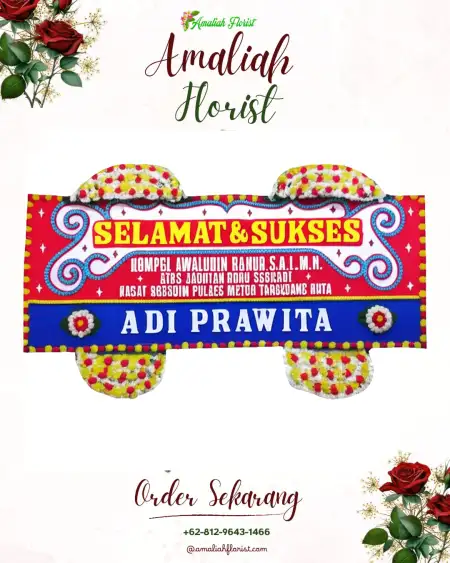 Papan Bunga Ucapan Selamat Banteran